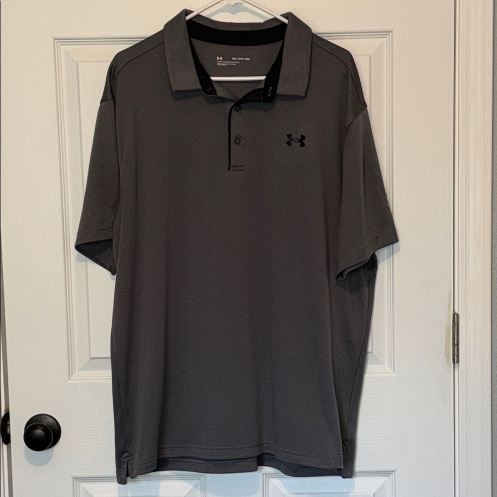Under Armour Men's Gray Polo Shirt
